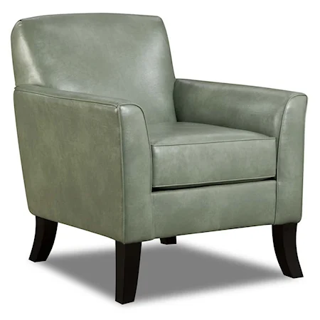 Contemporary Faux Leather Accent Chair